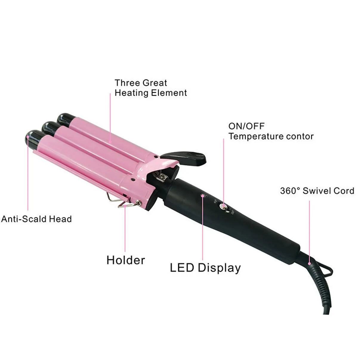 Bigoudi professionnel en céramique